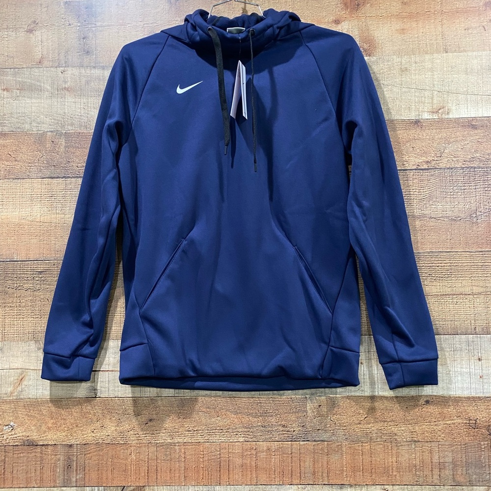 New With Tags Nike Navy Blue Thermafit Hoodie Size Small